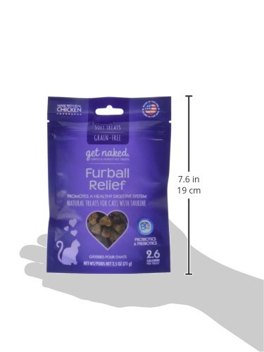 Get Naked 1 Pouch Furball Relief Soft Treats for Cats, 2.5 oz