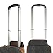 Kattee Luggage Rolling Duffel Bag Leather Trim Canvas Wheeled Carry-on Travel Bag 50L (Black)