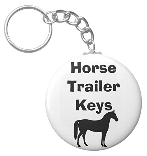 A&T Designs Horse Trailer Keys 2.25' Keychain Transport Horses