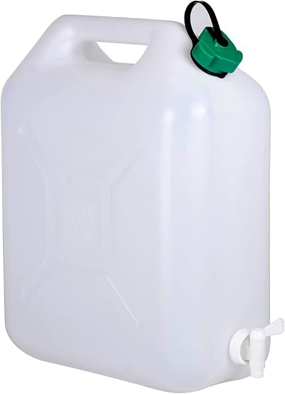 Unibos 10 Litre Plastic Water Carrier with Tap Jerry Can Food Grade