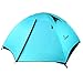WolfWise Ultralight Portable Camping Chair, Compact Folding Backpacking Lounge Chairs for Outdoor Picnic Beach Hiking Fishing with Carry Bag and Two Carabiner,Light Blue