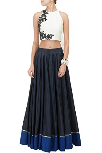 Binny Creation Women's Silk Lehanga Choli