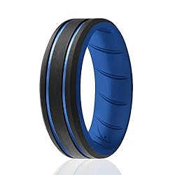 ROQ Silicone Rings for Men - Breathable Mens