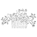 Bridal Hair Comb Wedding Hair Accessories for Brides and Bridesmaids Crystal Simulated Pearl Silver for Wedding Hair Clips for Girls and Women
