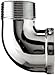 Chrome Plated Brass Pipe Fitting, 90 Degree Street Elbow, 1/2