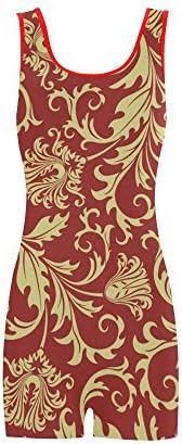 Women's Vintage Floral BoyLeg One Piece Swimsuit Swimwear Tankini