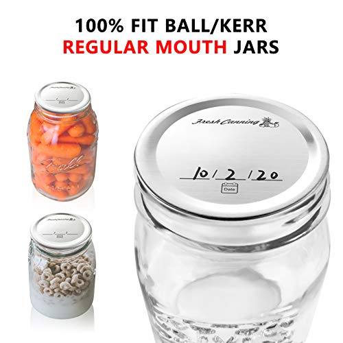 150 Count Regular Mouth Canning Lids for Ball, Kerr Jars Mason Jar