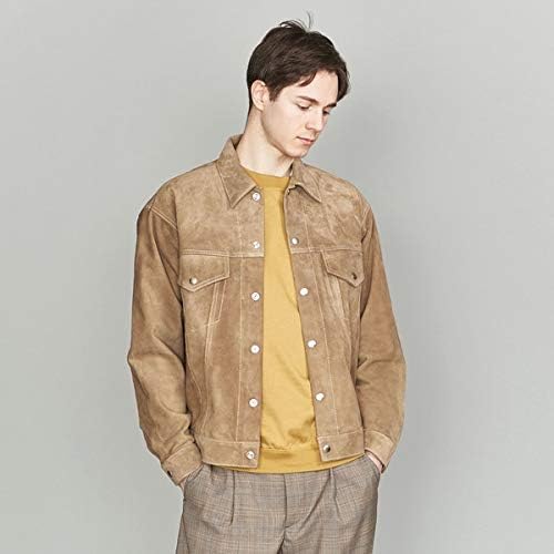 Amazon ビューティ ユース ユナイテッドアローズ メンズ Beauty Youth By ゴート スエード Gジャケット Beige L コート ジャケット 通販