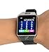 Pandaoo Smart Watch Mobile Phone DZ09 Unlocked Universal GSM Bluetooth 4.0, 32GB Storage, Music Player, Camera, Calendar, Stopwatch Sync with Android Smartphones - Silver