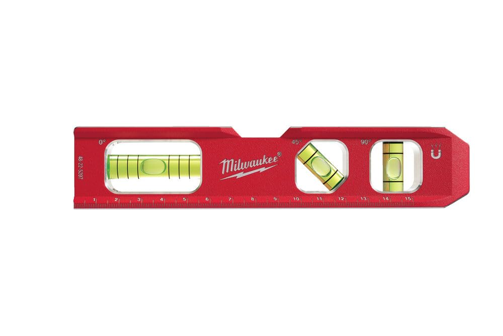 Milwaukee 4932459097 932459097 Billet Torpedo Level, Red/Black