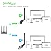 Wsky Wireless USB Wifi Adapter - Newest WPS Secure Tech - 600M Dual Band (2.4G/150Mbps+5G/433Mbps) - Usb Wireless Network Adapter - Unique Design Brings Easy and Free Wireless Digital Life!