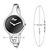 Xinge Women's Metal Bangles Bracelet Watch Set with Crystals Silver Tone XG3678SB/4244
