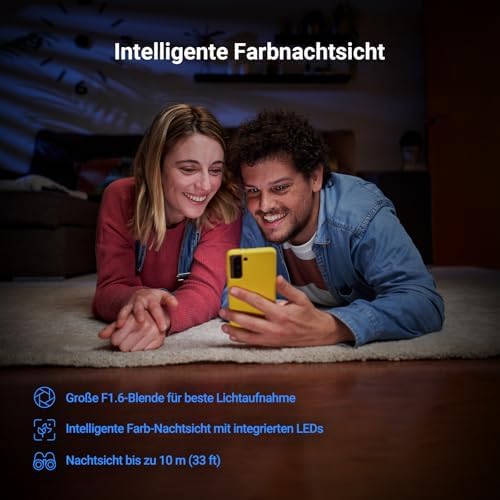 C6N G1 3K 5MP WLAN Überwachungskamera Innen, 360° PTZ, Personenerkennung, Auto-Zoom-Track, 2,4 GHz WiFi Kamera Indoor, Farbnachtsicht, Kompatibel mit Alexa, Keine Monatsgebühr