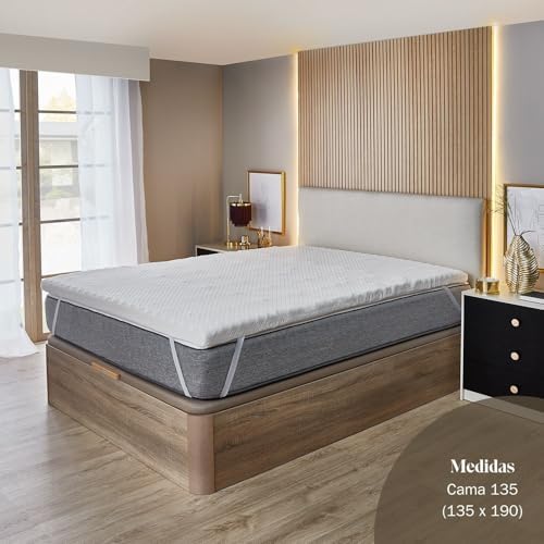 Topper de Hotel Viscoelástico 7cm Multizonas 135 x 190 cm