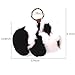 KUMEED Panda Fur Pompom Rex Panda Fuzzy Panda Keychain Bag Pendant for Women