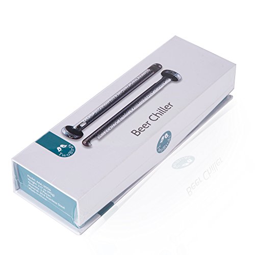 image for Premium Stainless Steel Beer Chiller Sticks + Built-In Beer Bottle Ope