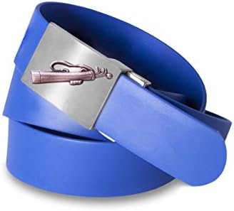 Clazic 1 1/2" Silicone Solid Belt with Golf Bag Logo Buckle