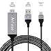 USB C to HDMI, USB Type C to HDMI Adapter Cable, Anlyso USB C Digital AV Adapter 4K HDMI Converter (Thunderbolt 3 Compatible) Compatible with MacBook Pro iMac Galaxy S9/S8/Note8 ChromeBook XPS (Gray)