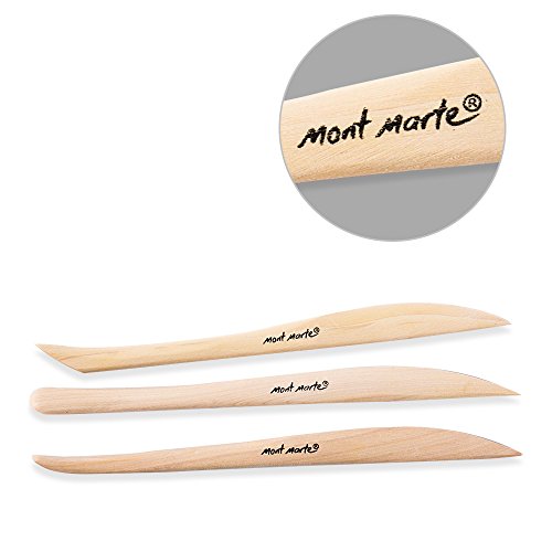 Mont Marte Mini Modelling Tools Boxwood 10pce - 3pack