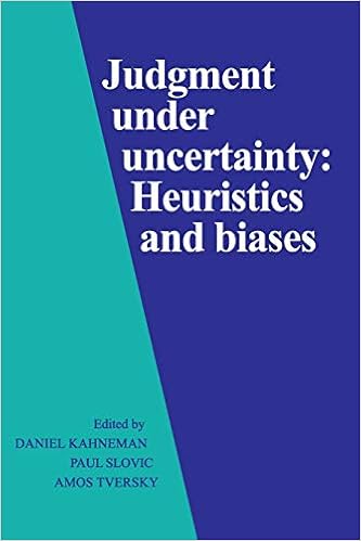 Amazon Com Judgment Under Uncertainty Heuristics And Biases 9780521284141 Kahneman Daniel Slovic Paul Tversky Amos Books