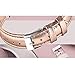 200Pcs Compatible for Fossil Julianna Bands, Blueshaw Slim Genuine Leather Band Replacement Accessories Strap Compatible for Fossil Gen 5 Julianna Smartwatch/Fossil Julianna hr (Rose Gold)