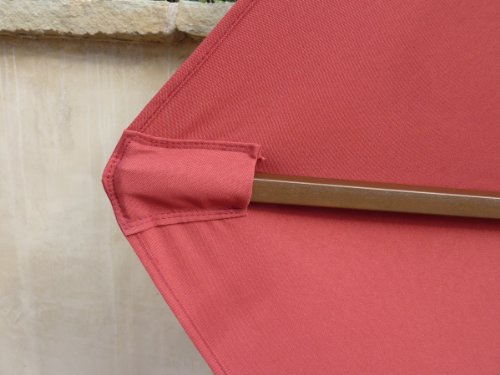 Formosa Covers 9ft Umbrella Replacement Canopy 6 Ribs in Brick Red (Canopy Only) - Thumbnail 7