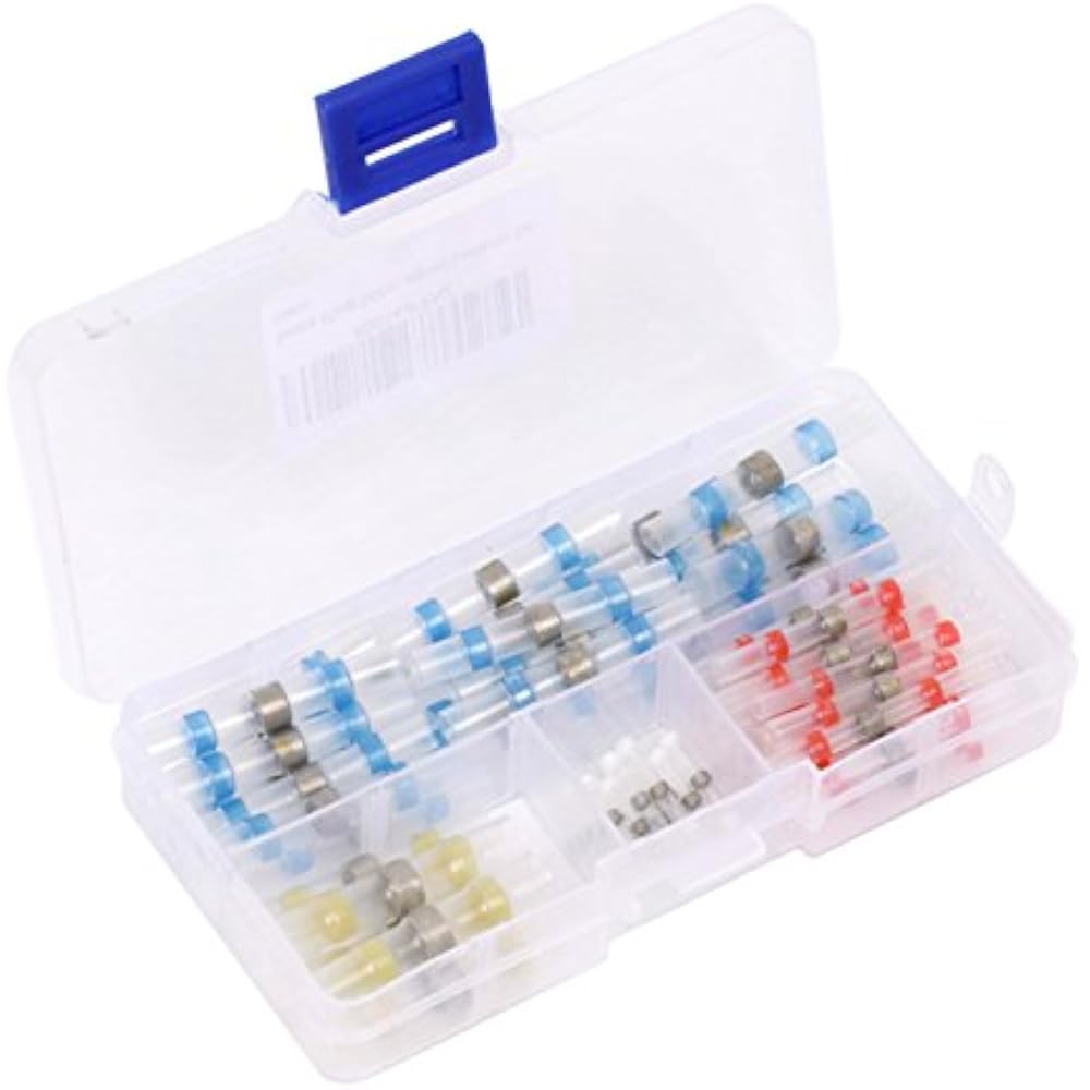 65pcs 1026AWG 4 Sizes Solder Seal Heat Shrink Wire Connector Kit