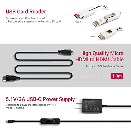 image for LABISTS Raspberry Pi 4 Complete Starter Kit with Pi 4 Model B 2GB RAM 