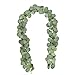 KISLOHUM Artificial Eucalyptus Garland 6ft Long Faux Lucky Greenery Fake Silver Dollar Hanging Eucalyptus Vines Leaves for Wedding Decor Centerpiece Table Runner Rustic Bridal 1pcs