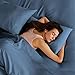 Bare Home Split King Sheet Set - 1800 Ultra-Soft Microfiber Split King Bed Sheets - Double Brushed - Deep Pockets - Easy Fit - 5 Piece Set - Bed Sheets & Pillowcases (Split King, Coronet Blue)