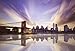 Sunset Brooklyn Bridge Wall Mural Purple Sky Photo Wallpaper New York City Decor available in 8 Sizes Gigantic Digital