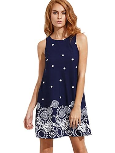 Romwe Women's Summer Sundress Floral 