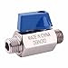 DERNORD Stainless Steel Ball Valve - 1/4 Inch NPT Thread Male Small Mini Ball Valve (1/4