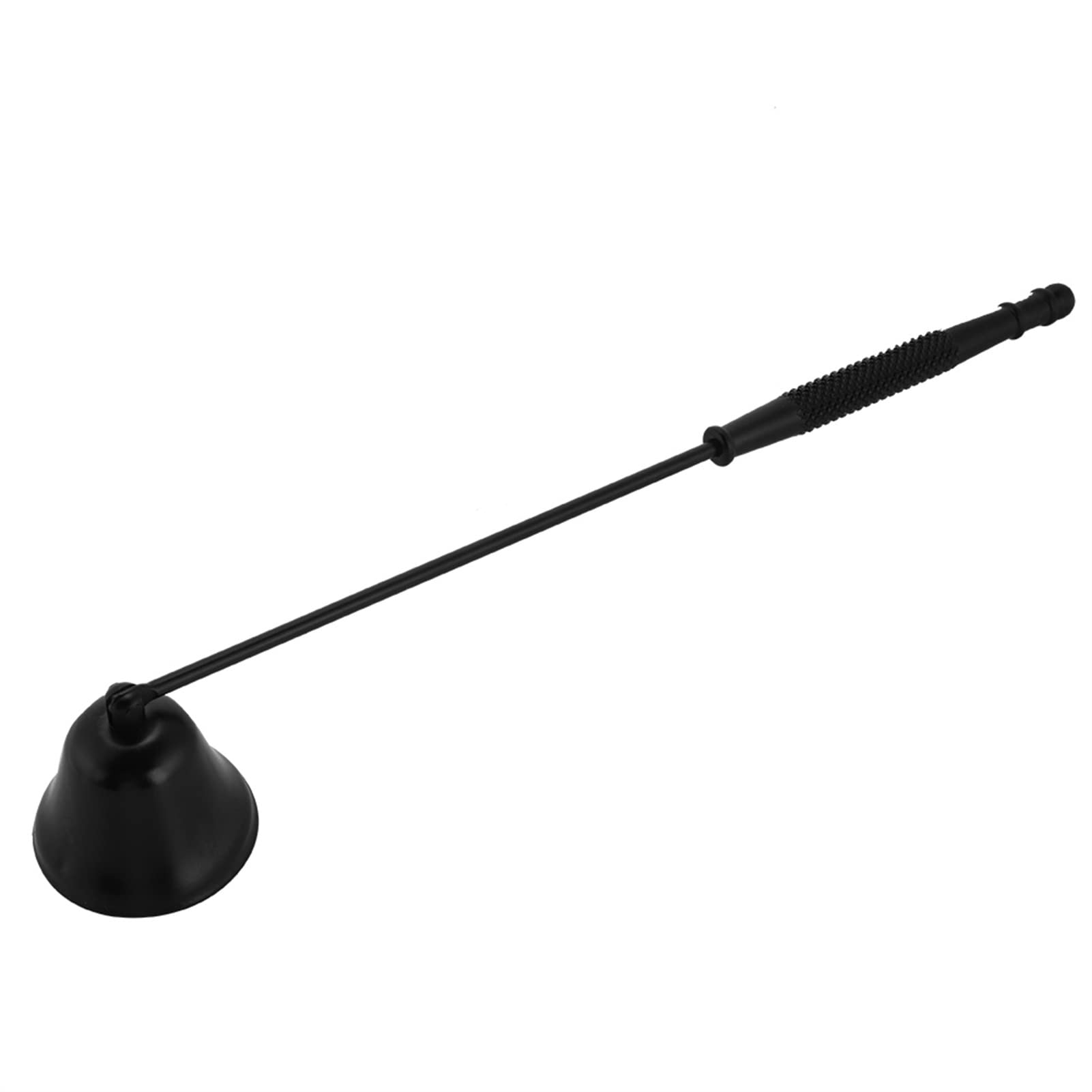Fashion Stainless Steel Bell Shaped Candle Snuffer Wick Trimmer Cover Hand Tool(Black)