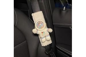 BNTR Car Seat Belt Cover Stocking Stuffers Cute Creative Toy Flower Cloud Duck Safety Seatbelt Shoulder Pad Auto Accessory Neck Cushion Protector Seatbelt Shoulder Protector Nice Gift (Astronaut)
