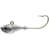Do It SHR-3-L Ultra Minnow Jig Mold - 3 Cavities: 2, 3, 4oz - Silver - Freshwater - Jig Hook - Metal - 3 Pieces