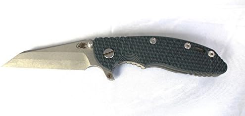 Rick Hinderer Fatty XM-18 Wharncliffe Blade and Black Handles/Hard Working Finish