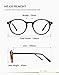 TIJN Blue Light Blocking Glasses Men Women Vintage Thick Round Rim Frame Eyeglasses (00076103)