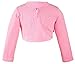 Lilax Little Girls' Knit Long Sleeve One Button Closure Bolero Shrug 5T Pink
