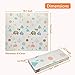Folding Play Mat | BPA Free Non-Toxic Foam Baby Care Baby Playmat (6.6FT x 5FT) 0.4IN Thick Extra Large Reversible Crawling Mat Portable Toddlers Kids Waterproof Non-Slip Outdoor (Love of Elephant)