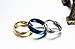 MEALGUET 6MM High Polished Traditional Plated Plain Stainless Steel Promise Wedding Bands Ring Size US4-14, Gold/Silver/Blue
