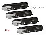 Hongso PPH531 (4-pack) Porcelain Steel Heat Plate, Heat Shield, Heat Tent, Burner Cover, Vaporizor Bar, and Flavorizer Bar Replacement for Gas Grill Models by Charbroil, Grill King and Others (14 5/8