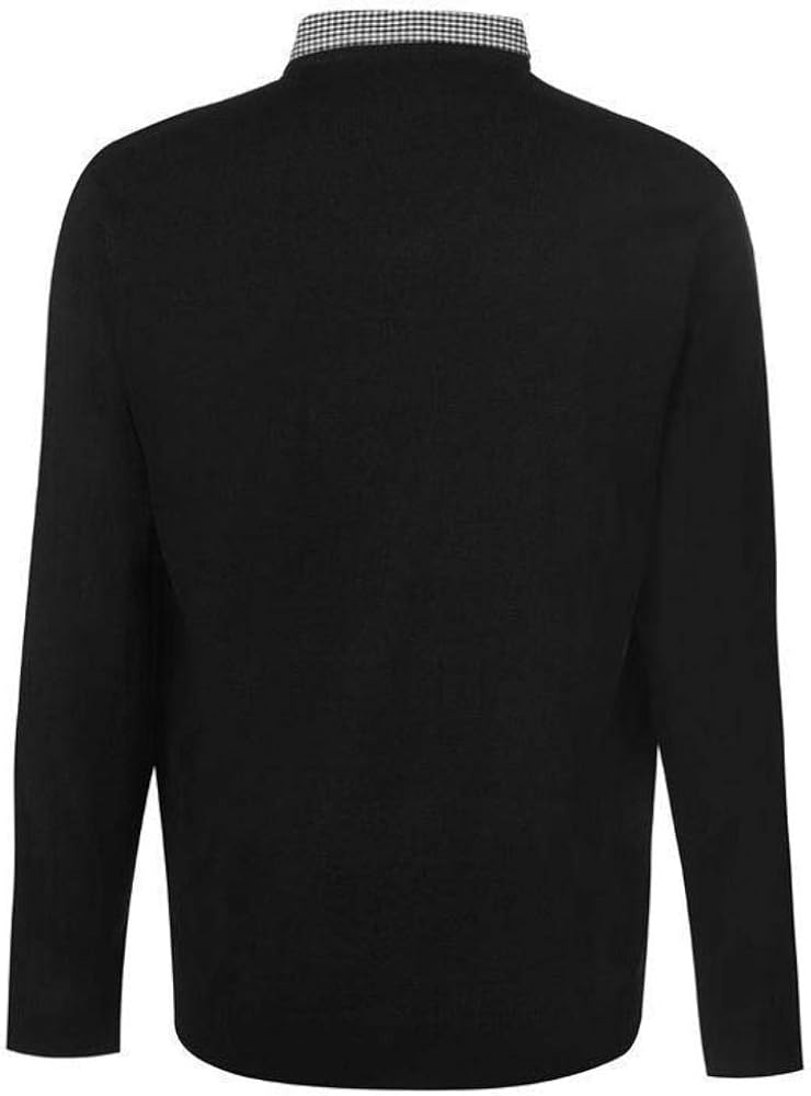 next mens jumpers with shirt collars
