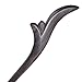 FINGER LOVE Handmade Carved Ebony Hair Stick: New Bud (Ebony Wood)