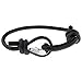 Wind Passion Black Rope Nautical Bracelet for Stylish Men