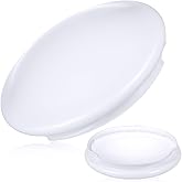 POPETPOP Flush Mount Ceiling Lampshade: Mushroom Ceiling Light Shade Replacement - Plastic Round Lampshade for Bedroom, Kitch