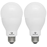 Great Eagle LED 23W Light Bulb (Replaces 150W – 200W) A21 Size with 2600 Lumens, Non-Dimmable, 3000K Bright White, UL Listed (2-Pack)