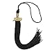 Endea Graduation Single Color Tassel with Gold Date Drop (Black, 2029)