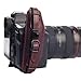 IMZ Leather Hand Grip, Beautiful Crafted & Unique Handmade Wrist Strap + Quick Release Plate for SLR DSLR Cameras: Nikon Canon Sony Pentax Olympus Panasonic - E6 Wine