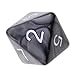 Jili Online 10pcs 8 Sided Dice D8 Polyhedral Dice for Dungeons and Dragons Roley playing Games Dice Gift Black